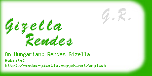 gizella rendes business card